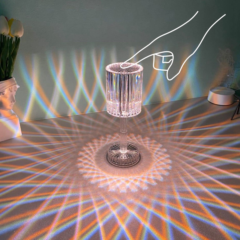 Touching Control Gatsby Crystal Lamp, Table Lamp for Bedroom