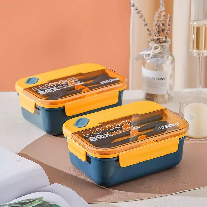 Lunch Box with fork and spoon - 1250ml